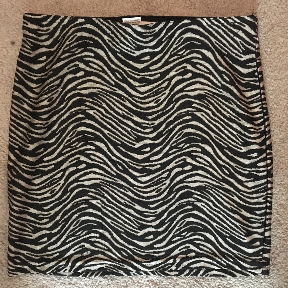 Zebra Print Pencil Skirt - WILL TAKE OFFERS